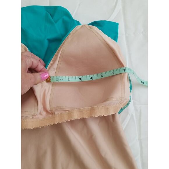 Lands' End Women's Tummy Control Swimdress Size 16L Jade Green NWOT - Picture 13 of 15